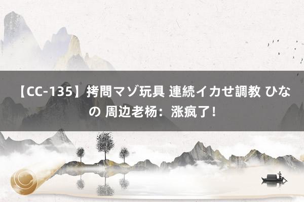 【CC-135】拷問マゾ玩具 連続イカせ調教 ひなの 周边老杨：涨疯了！