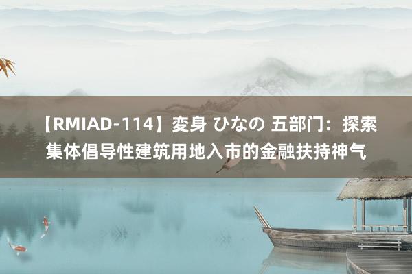 【RMIAD-114】変身 ひなの 五部门：探索集体倡导性建筑用地入市的金融扶持神气