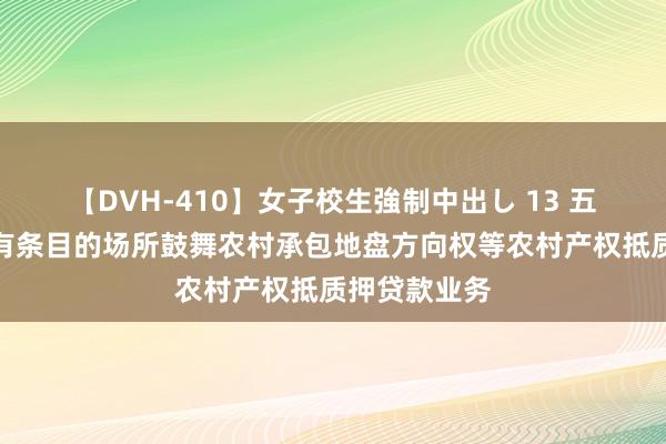 【DVH-410】女子校生強制中出し 13 五部门：相沿有条目的场所鼓舞农村承包地盘方向权等农村产权抵质押贷款业务