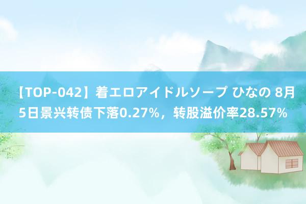 【TOP-042】着エロアイドルソープ ひなの 8月5日景兴转债下落0.27%，转股溢价率28.57%