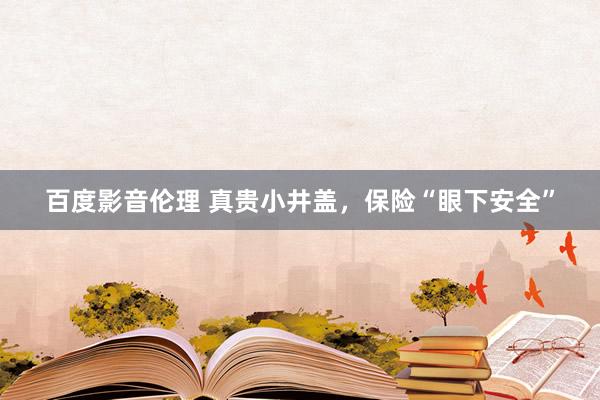 百度影音伦理 真贵小井盖，保险“眼下安全”